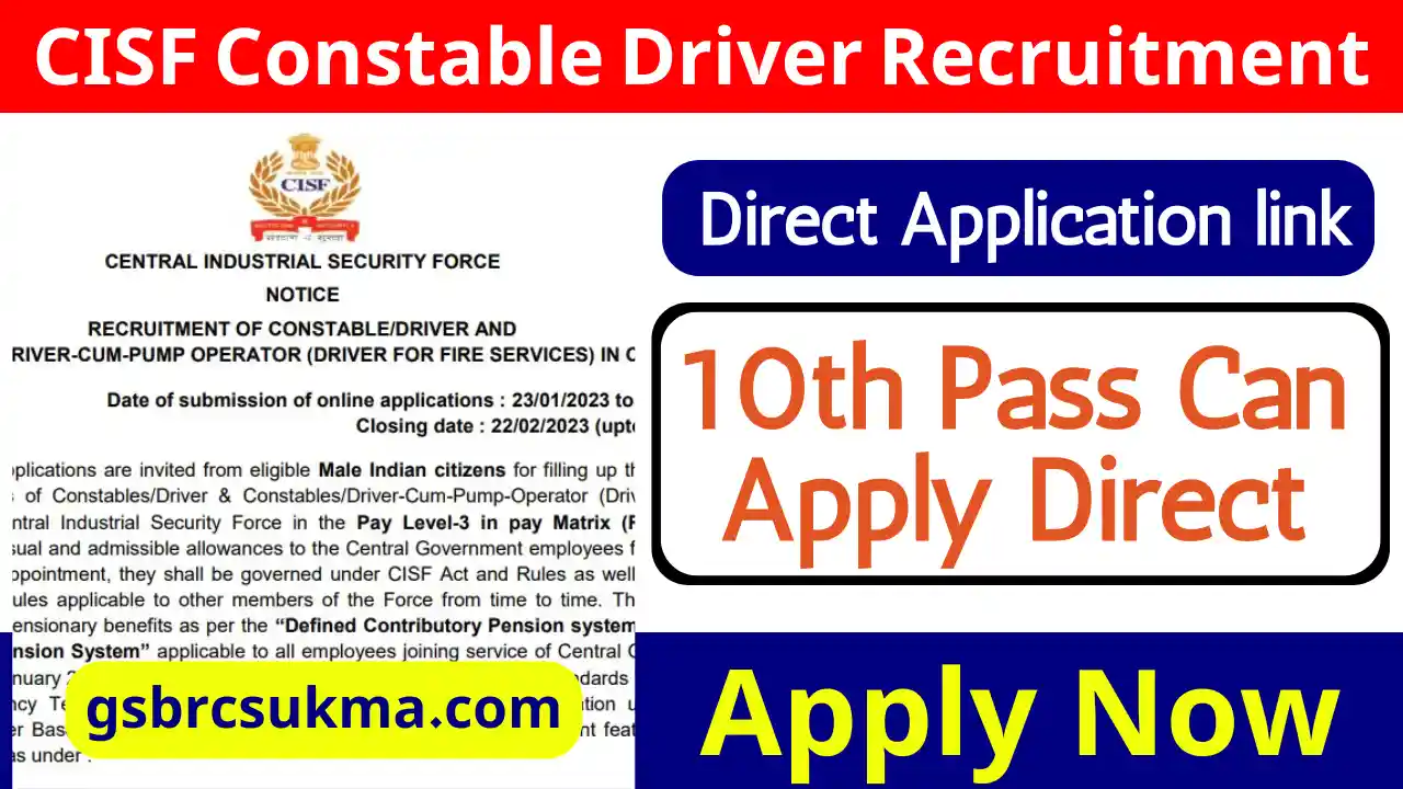 CISF Constable Driver Recruitment 2025 for 1124 Posts: Check Salary & Application Process